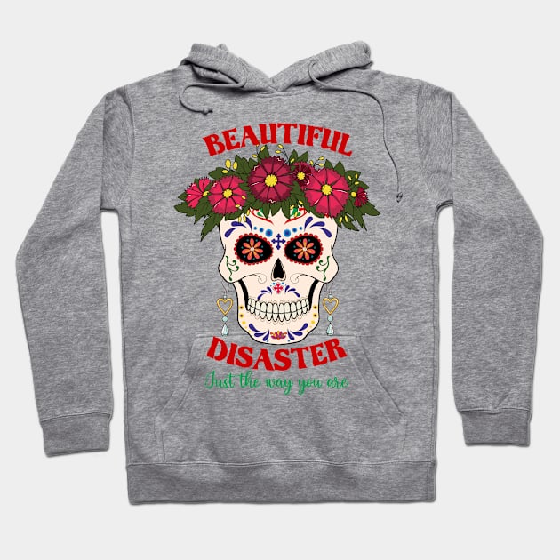 Mexican Sugar Skull Hoodie by MZeeDesigns